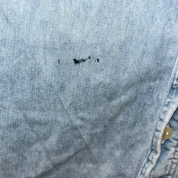 Ralph Lauren Vintage Classic chambray denim jean work shirt 15 1/2 34 - Picture 7 of 7